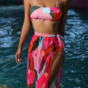 High Waisted Bikini with Cover Up